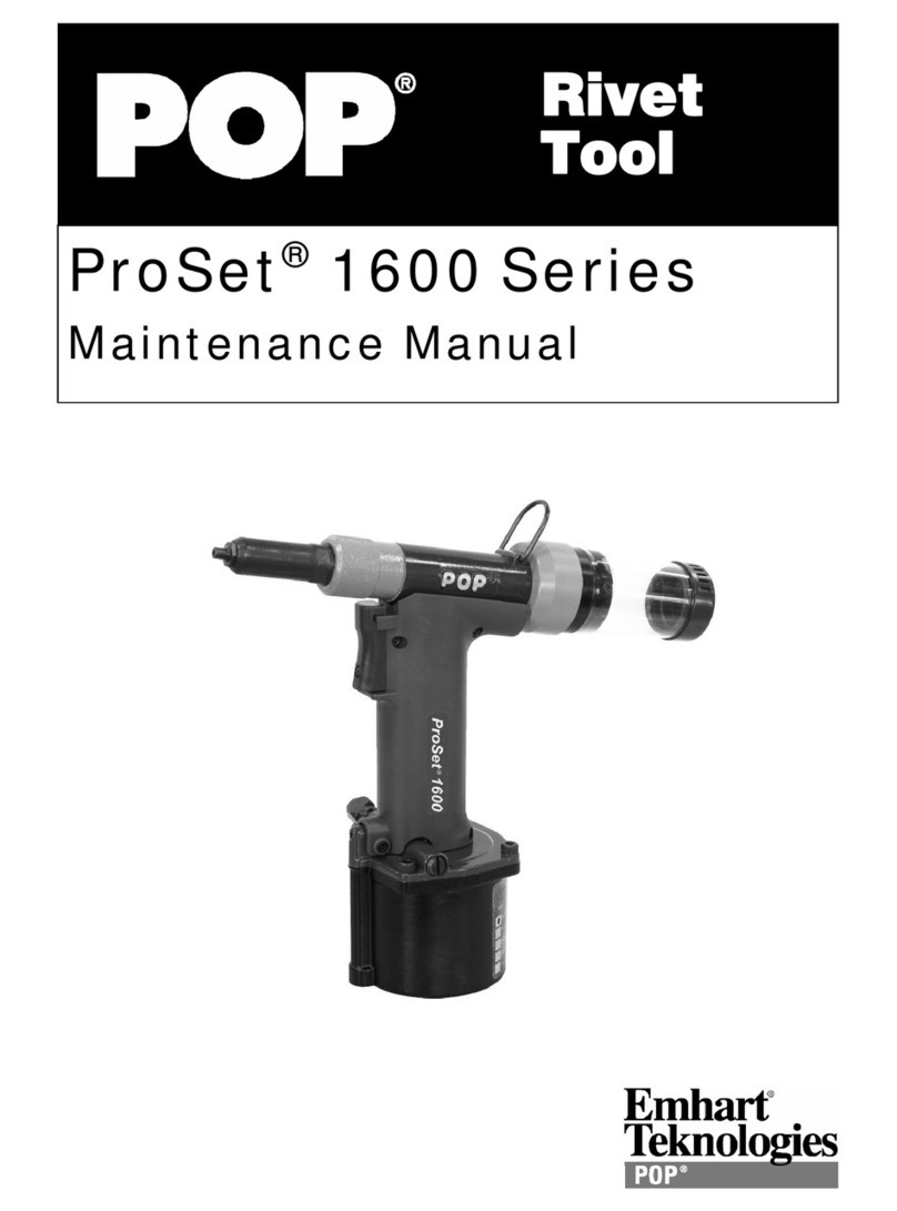Pop ProSet 1600 Series Maintenance manual