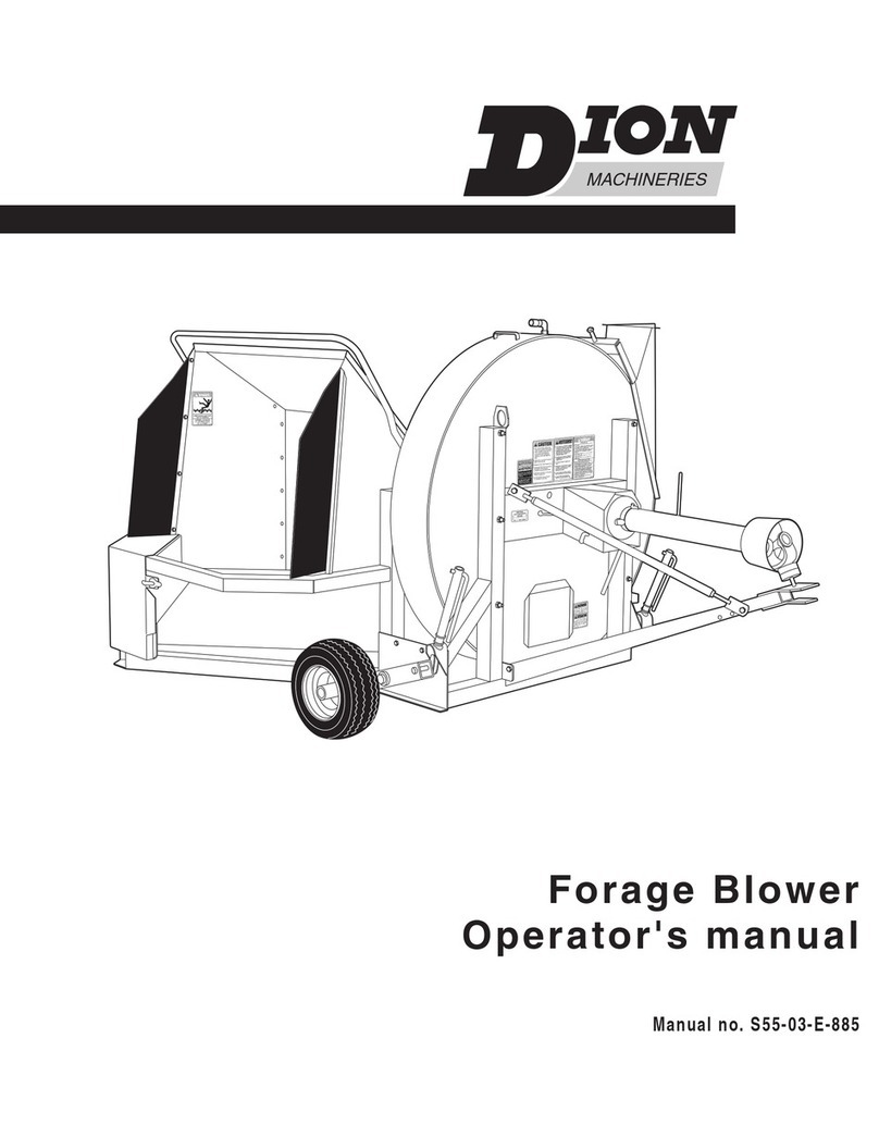 Dion Forage Blower Operator's manual