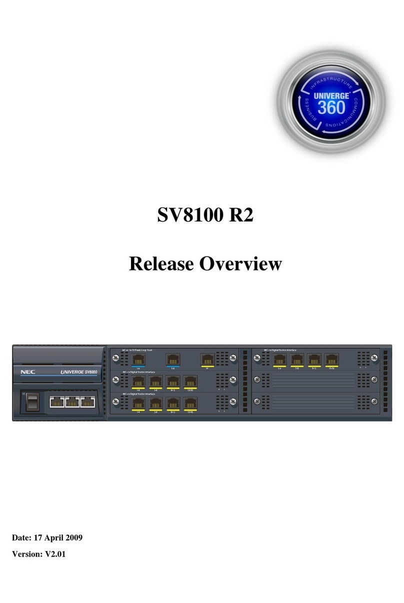 NEC Univerge SV8100 R2 overview