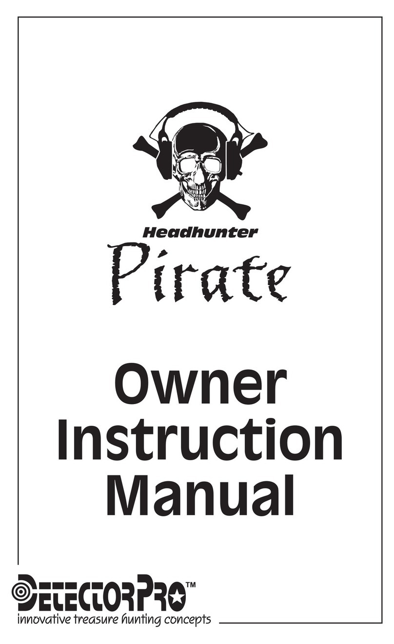 DetectorPro Headhunter Pirate Owner's instruction manual
