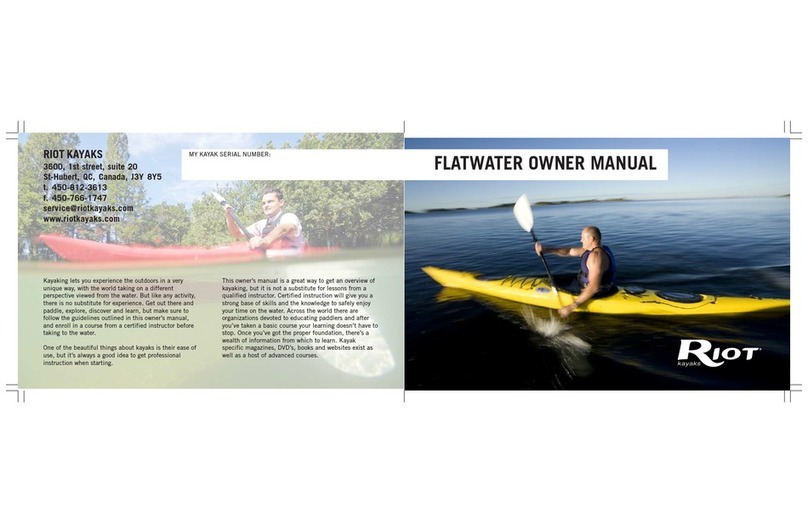 RIOT FLATWATER owner's manual