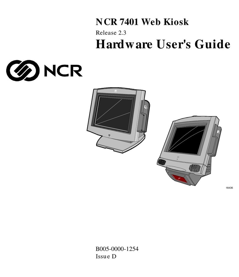 NCR 7401 Web Kiosk User manual