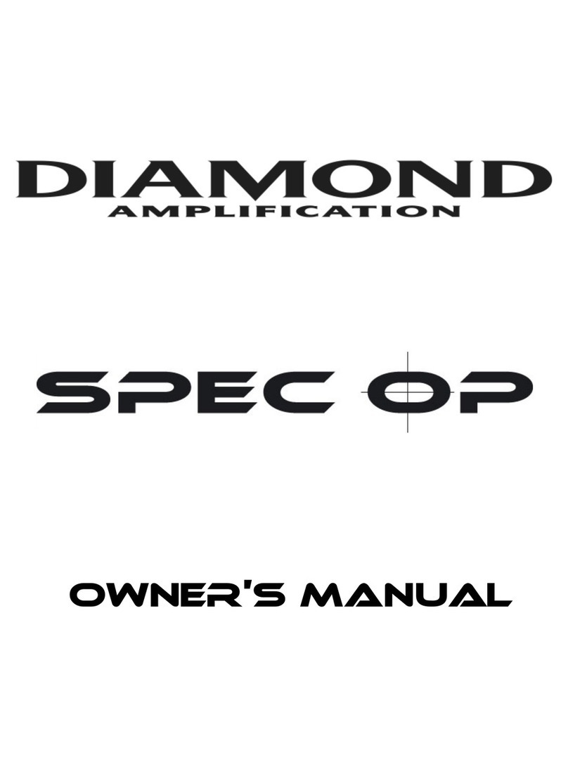 Diamond Amplification Spec Op User manual Diamond Amplification Spec Op User manual