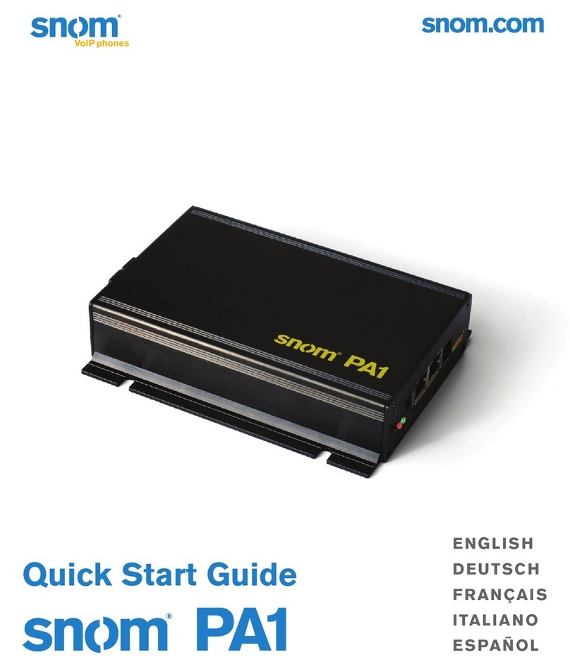 Snom PA1 Series User manual
