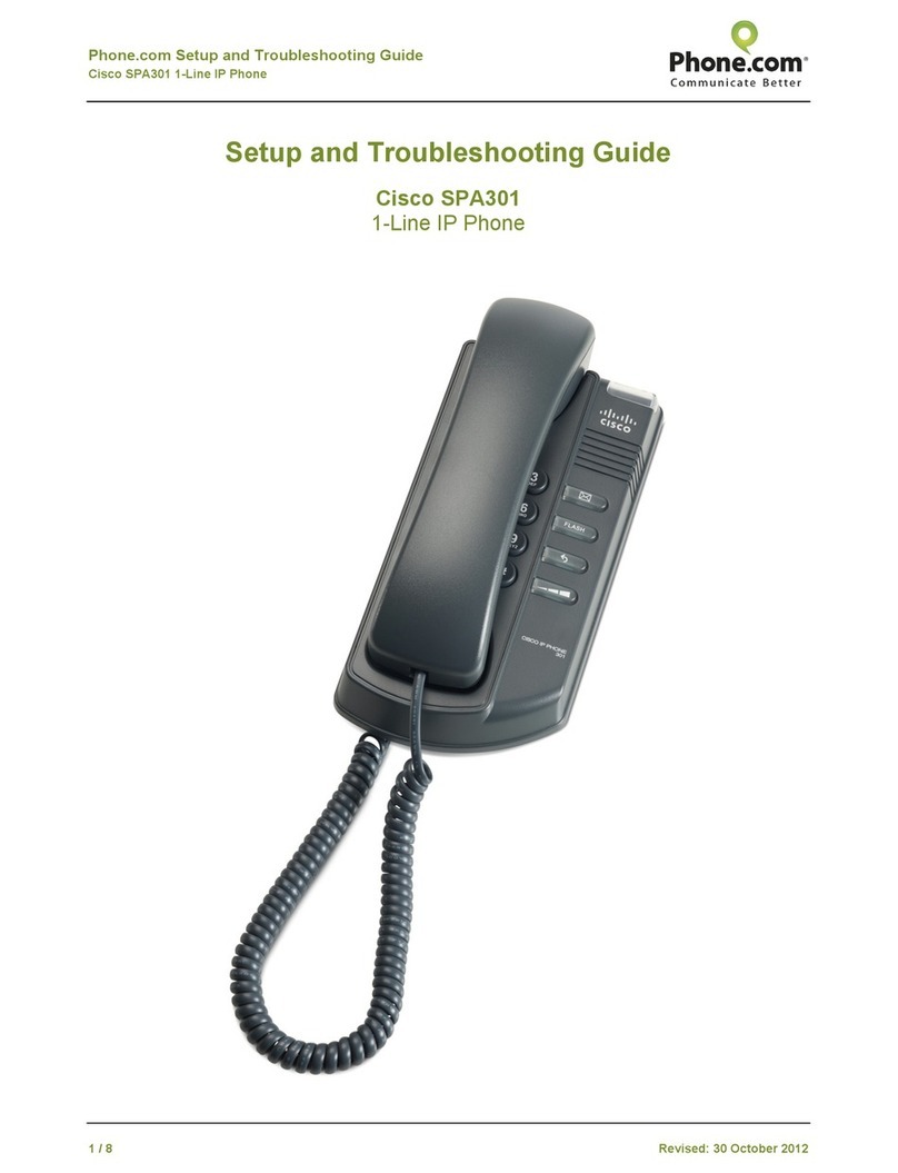 Cisco Small Business SPA 301 User manual