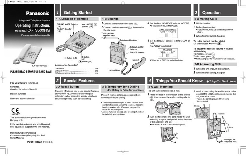 Panasonic KX-TS500HG User manual