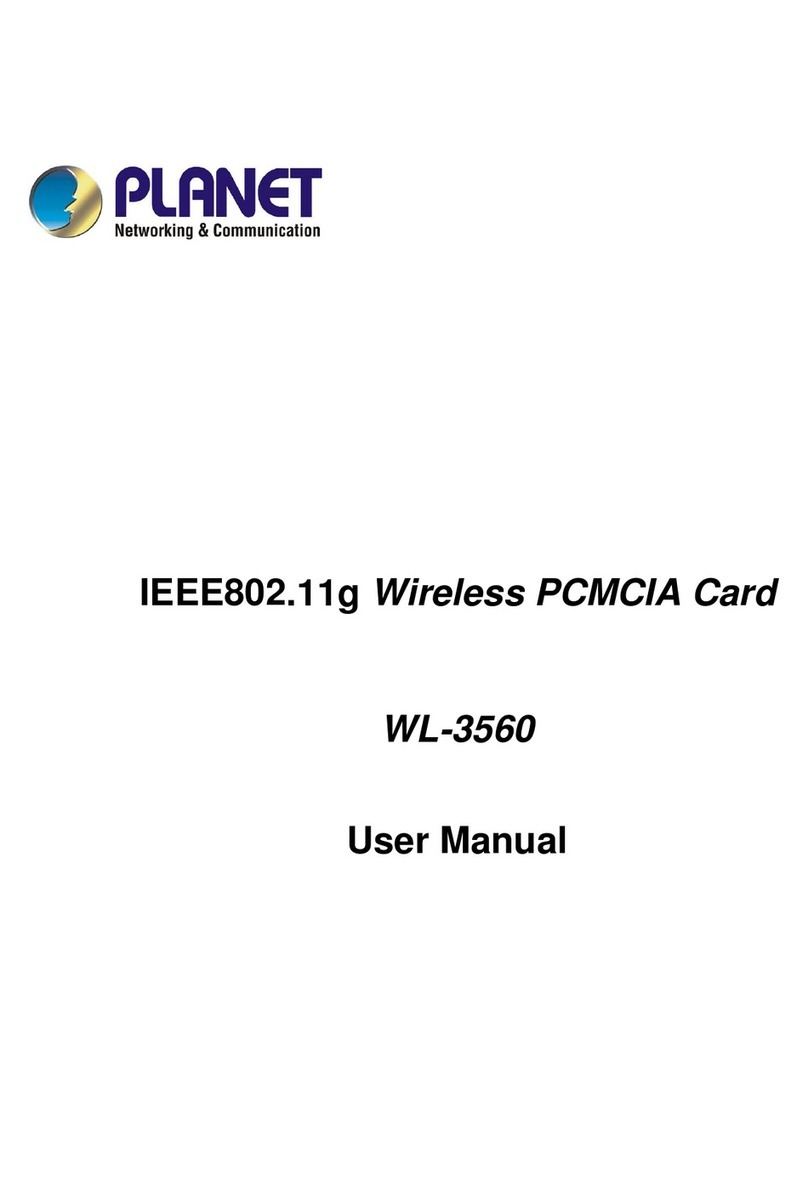 Planet Networking & Communication WL-3560 user manual Planet Networking & Communication WL-3560 user manual