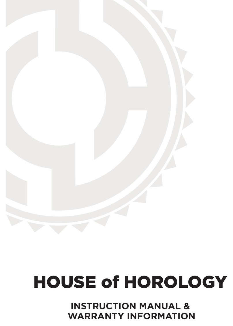 house of horology watch Instruction manual &  warranty information