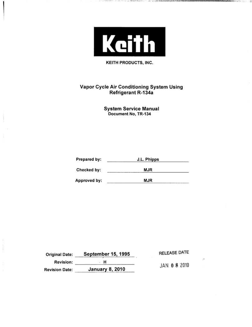 Keith Products TR-134 System service manual
