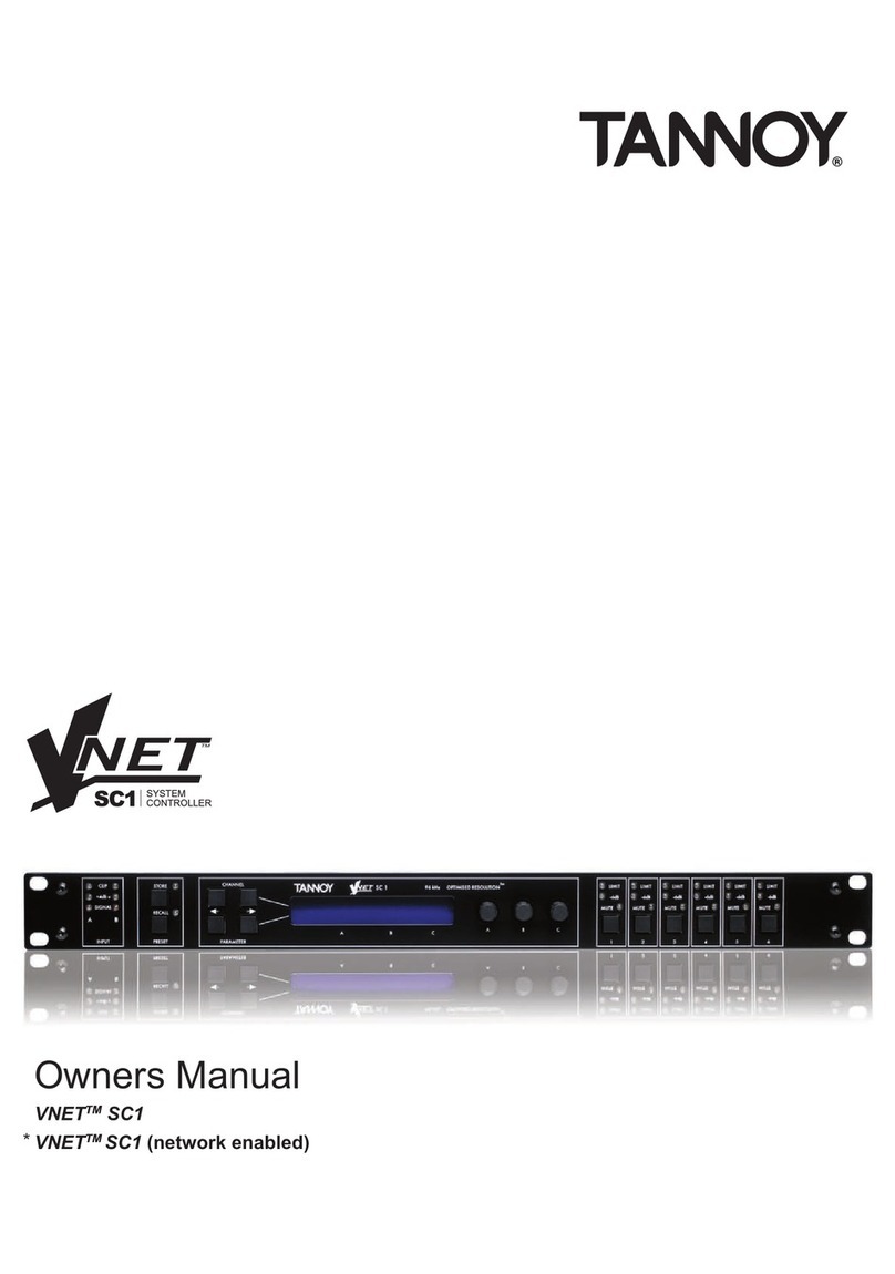Tannoy VNET SC1 User manual