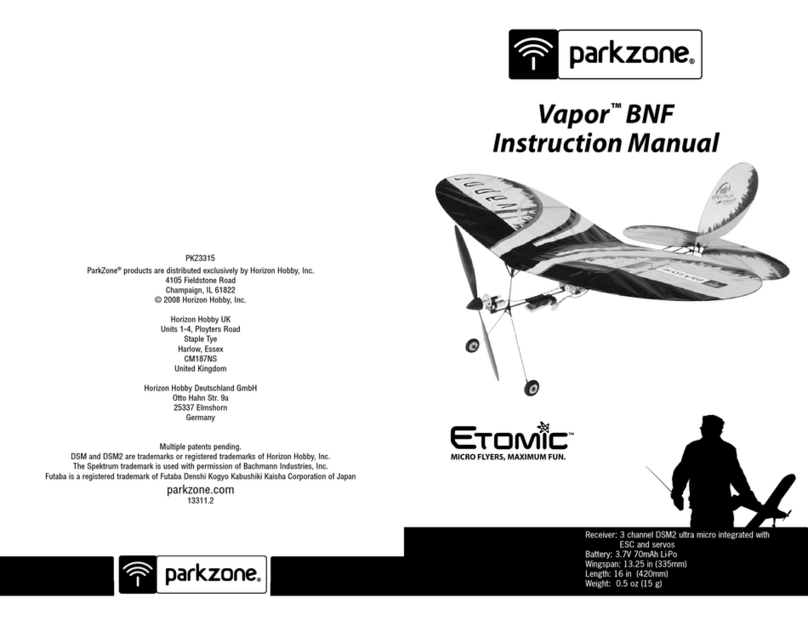 PARKZONE Vapor BNF User manual
