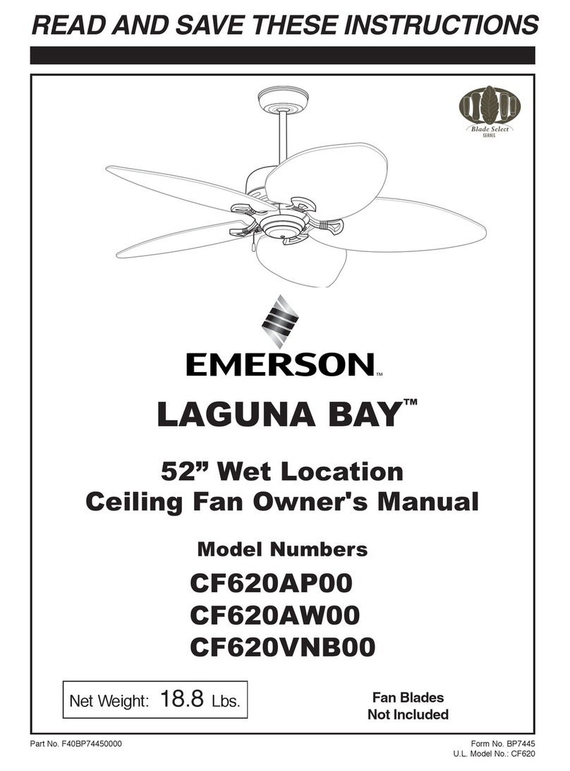 Emerson CF620AP00 User manual