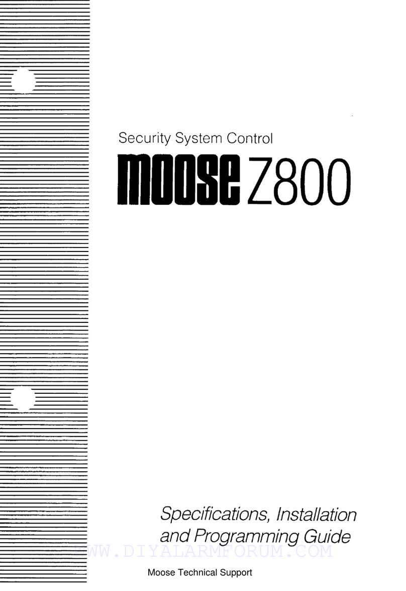 MOOSE Z800 Operating instructions