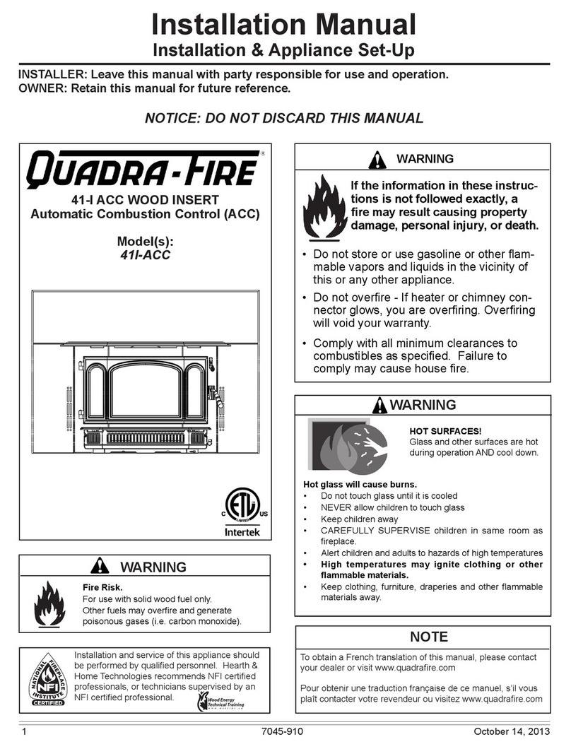 Quadra-Fire 41I-ACC User manual Quadra-Fire 41I-ACC User manual