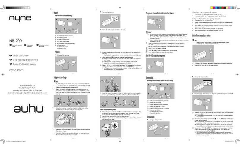 Nyne NB-200 Quick user guide