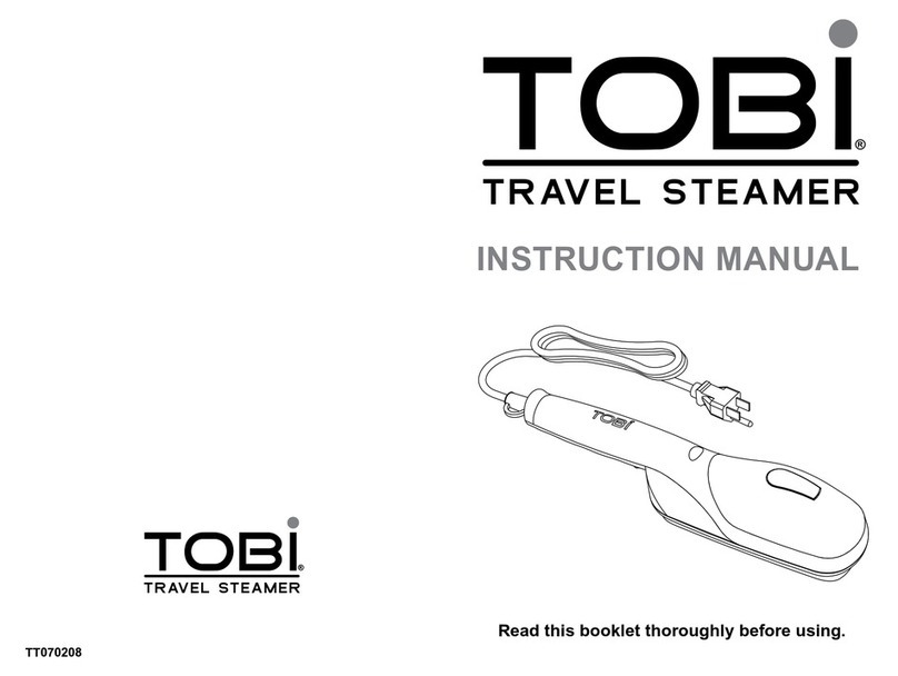 Tobi TRAVE L STEAMER instruction manual