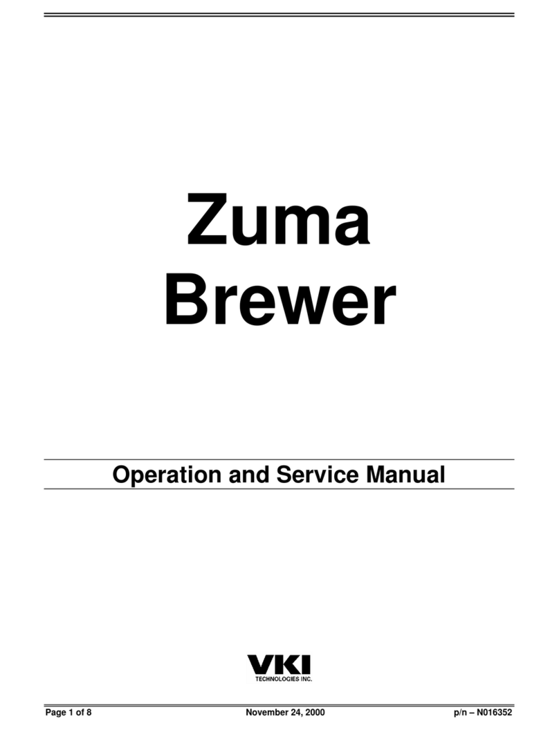 VKI Technologies Zuma Brewer Operation and service manual