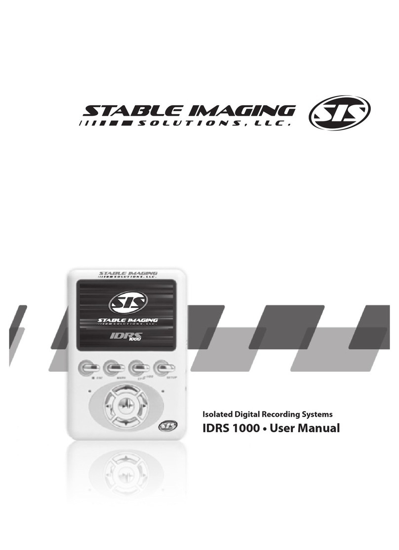 Stable Imaging Solutions IDRS 1000 user manual
