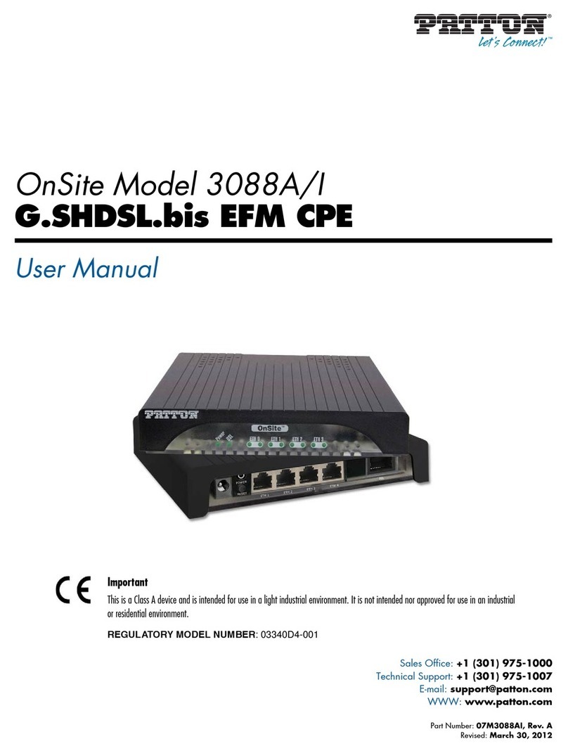 Patton OnSite 3088A/I user manual