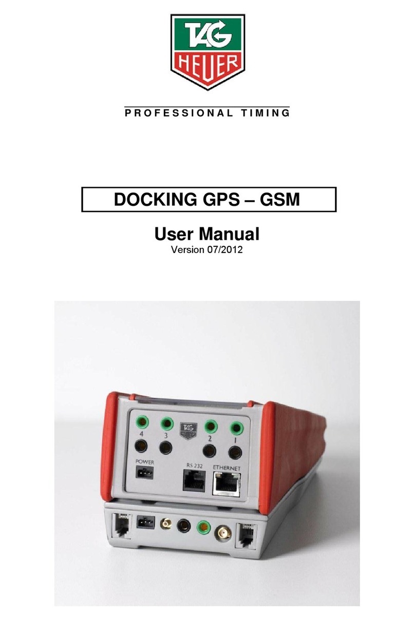 TAG Heuer DOCKING GPS - GSM user manual