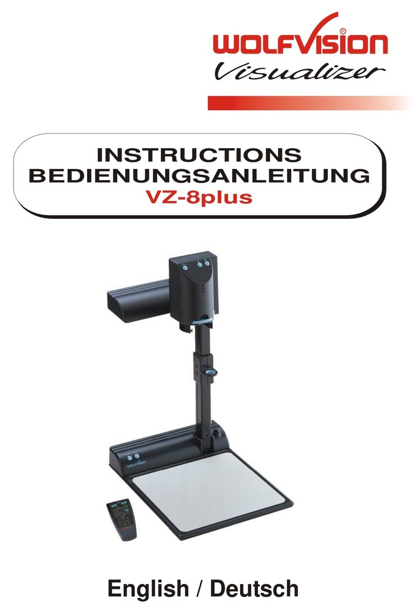 WolfVision VZ-8plus User manual