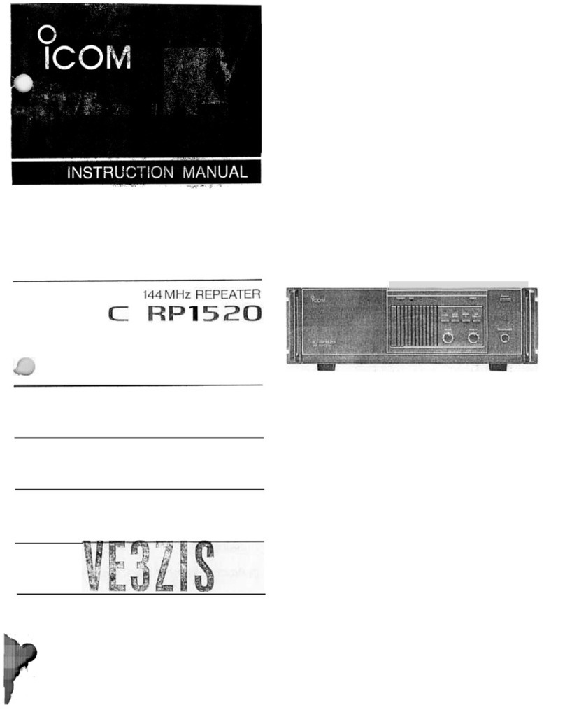 Icom C RP1520 User manual
