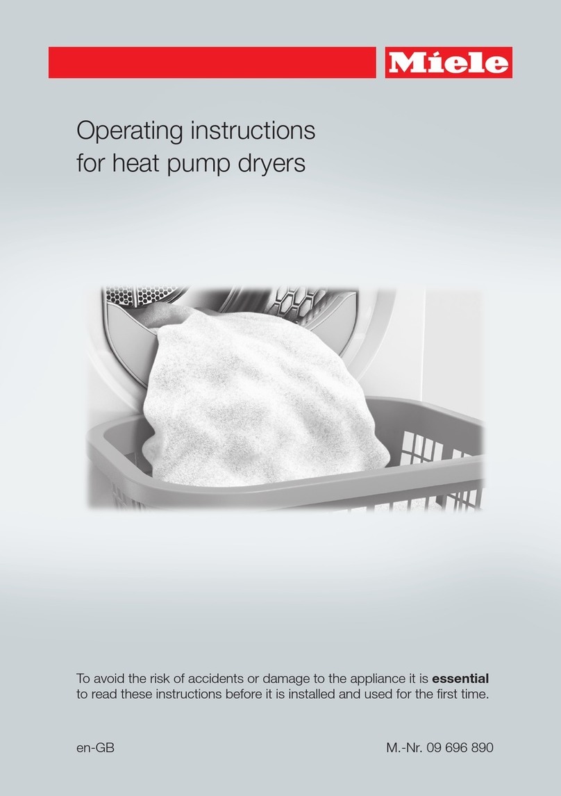 Miele TKR 350 WP operating instructions