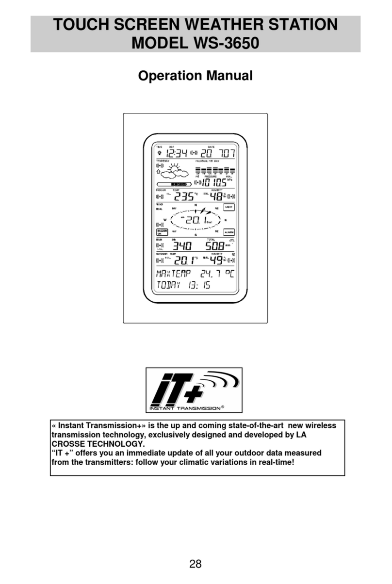 La Crosse WS-3650 Operation manual