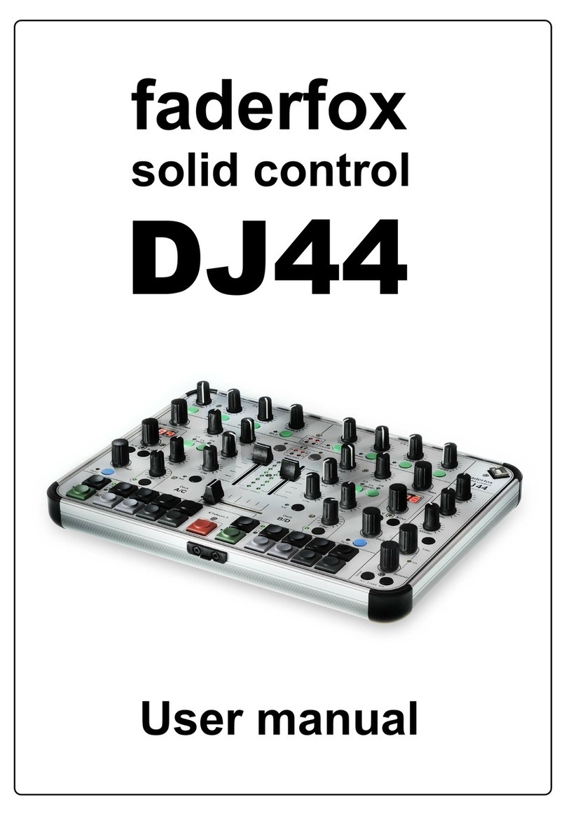 Faderfox Solid Control DJ44 User manual