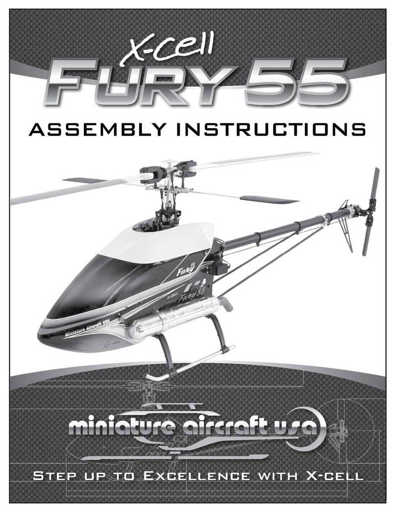 miniature aircraft Fury 55 X-CELL Assembly instructions miniature aircraft Fury 55 X-CELL Assembly instructions