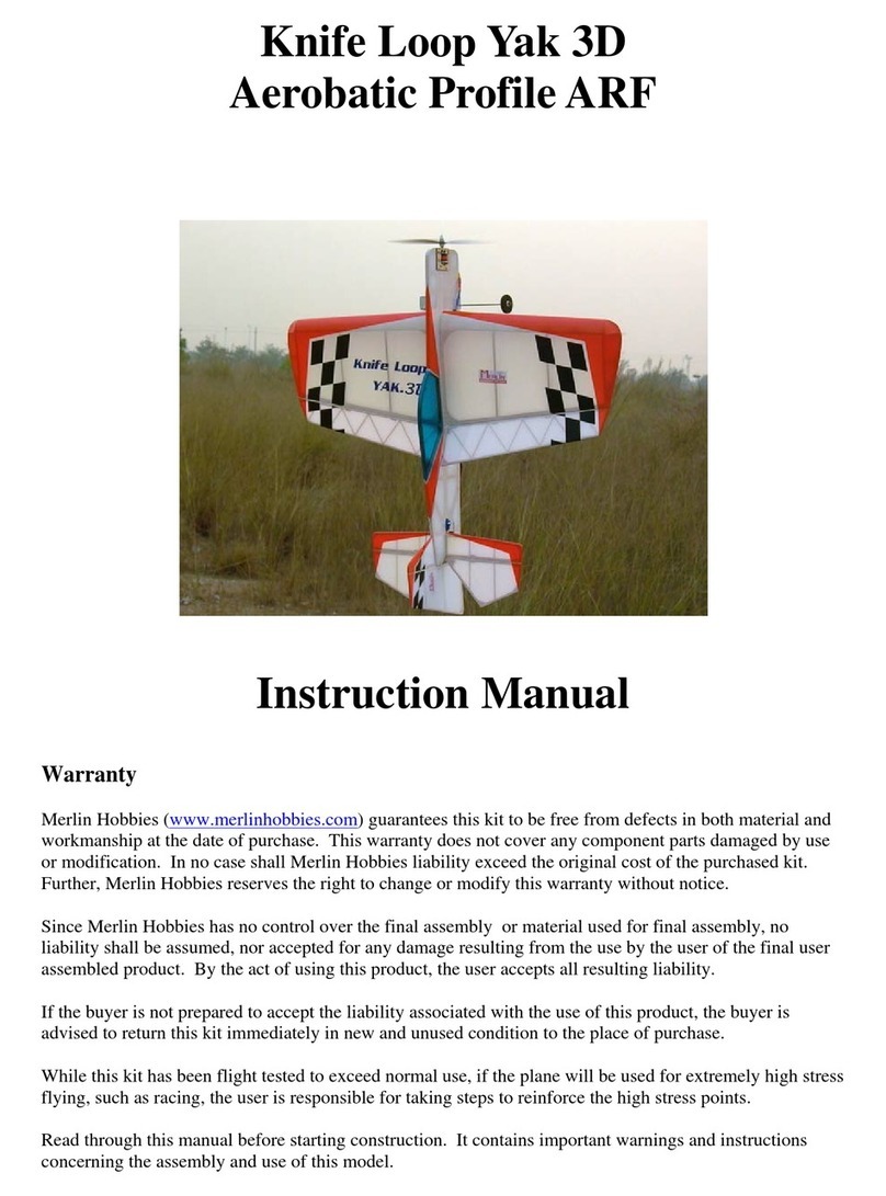 Merlin Hobbies Knife Loop Yak 3DAerobatic Profile ARF instruction manual