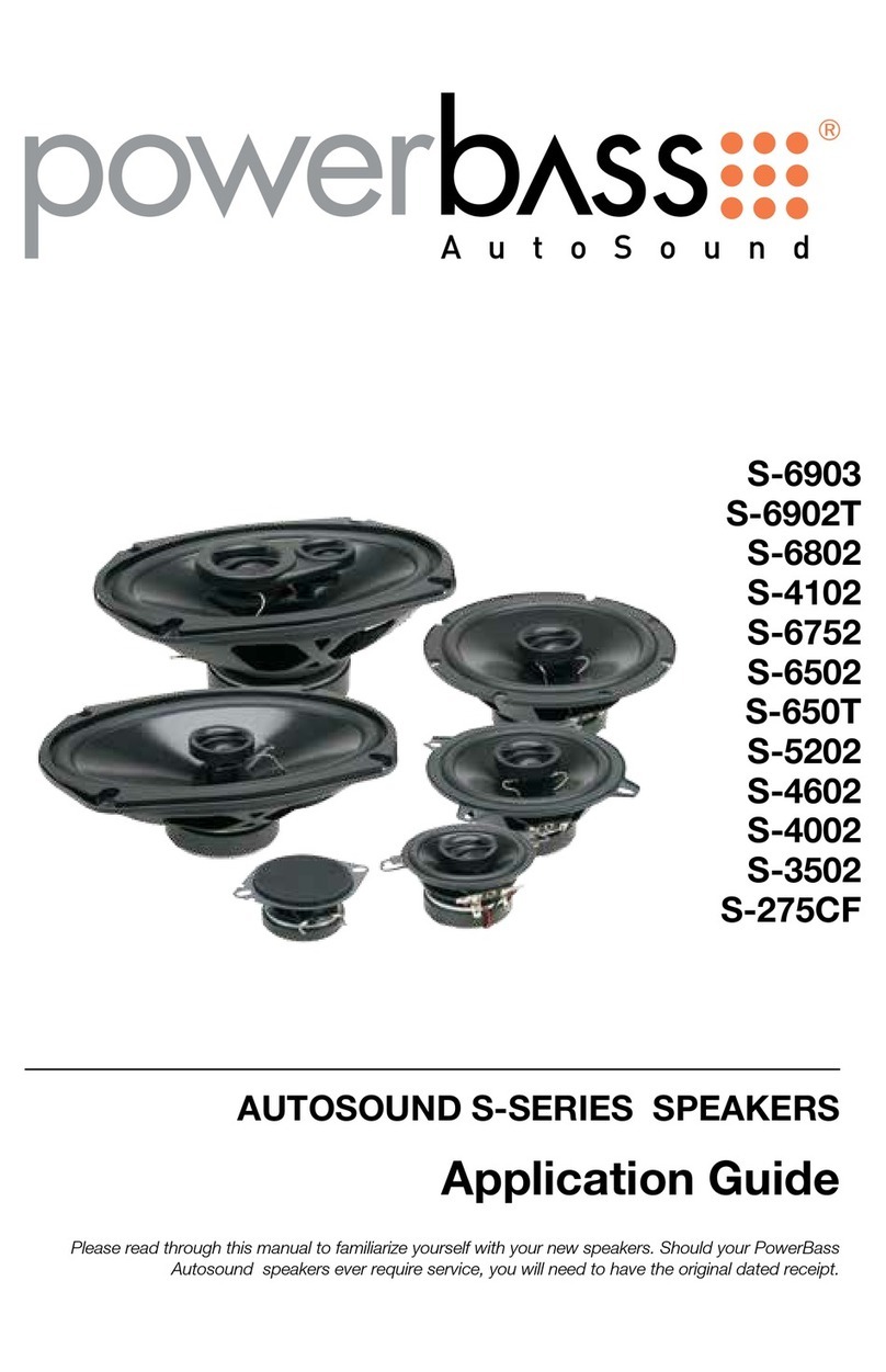 Power bass S-6903 Application guide