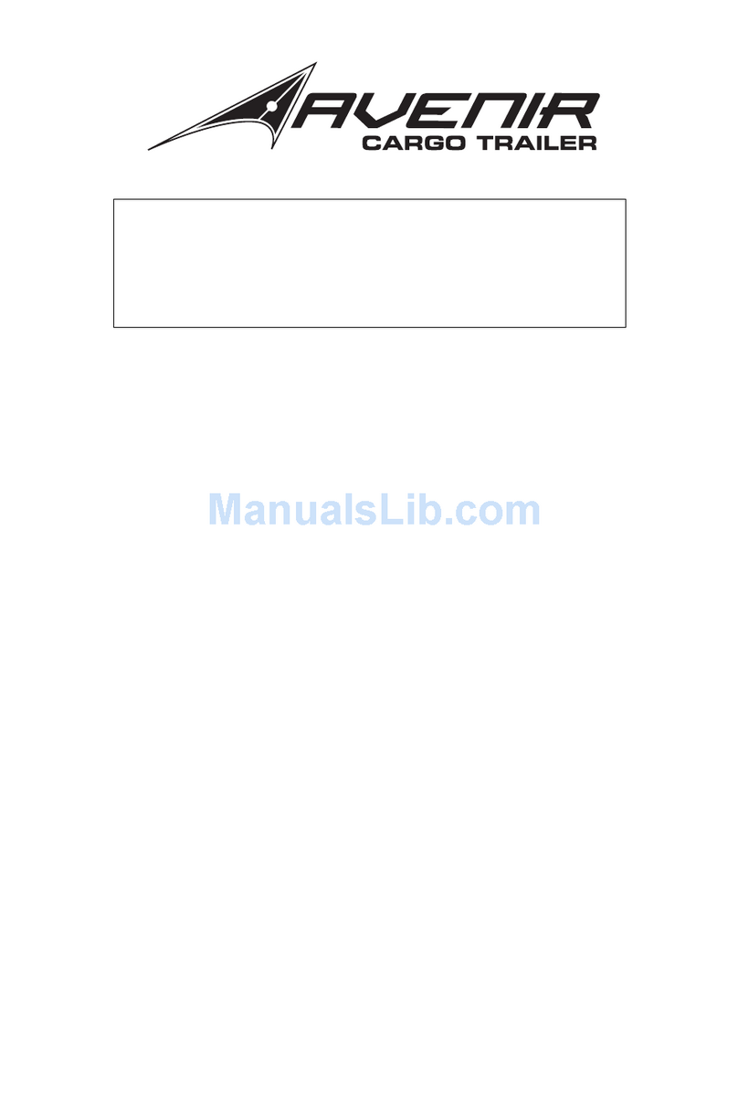 Avenir CARGO TRA ILER owner's manual