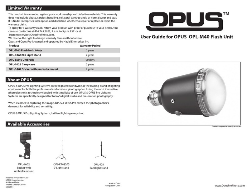 Opus OPL-M40 user guide