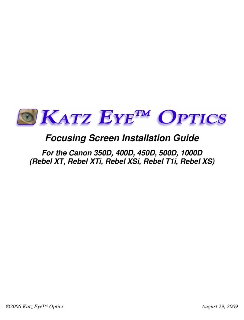 Katz Eye Optics Focusing Screen installation guide
