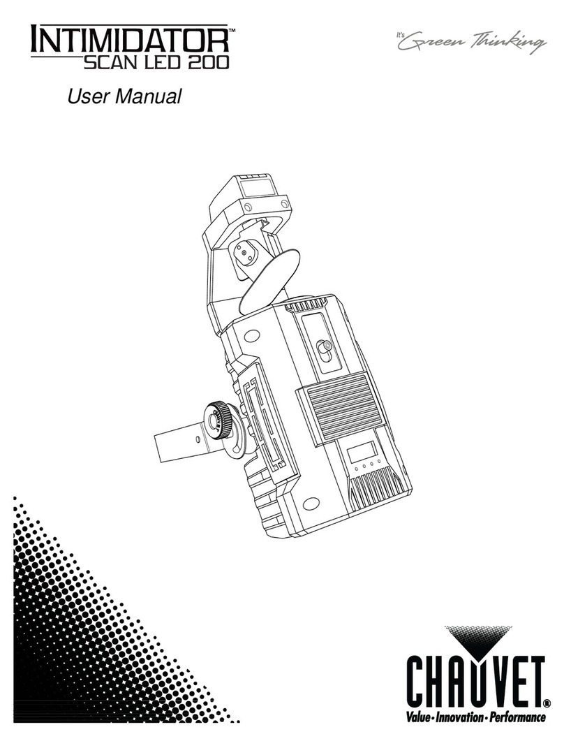 Chauvet The Intimidator Scan LED 200 User manual
