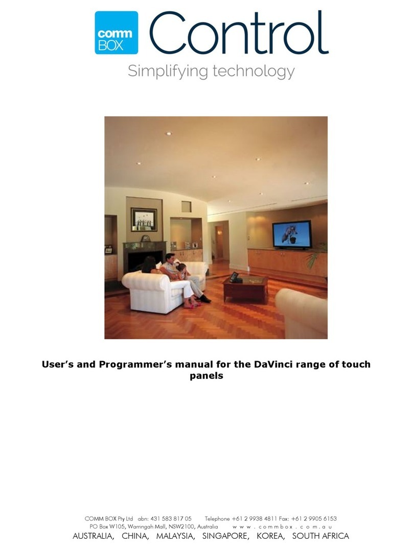 Comm Box DaVinci user manual