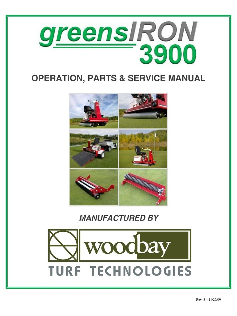 Woodbay GreensIRON 3900 Operation & service manual