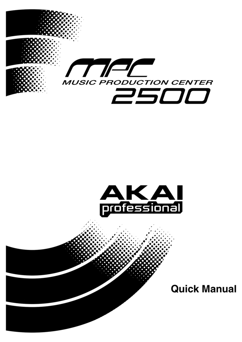 Akai MPC 2500 quick start guide