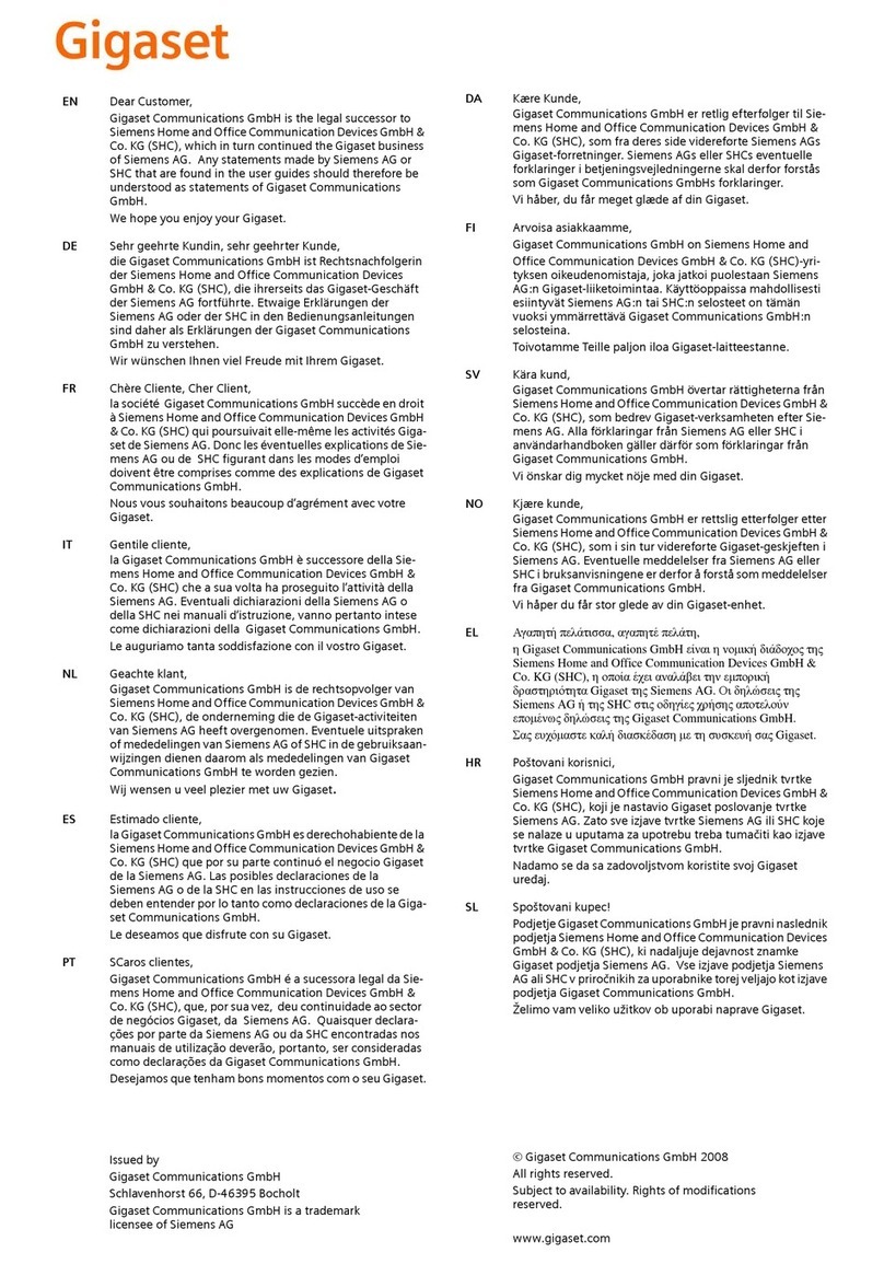 Gigaset Gigaset M34 Mounting instructions