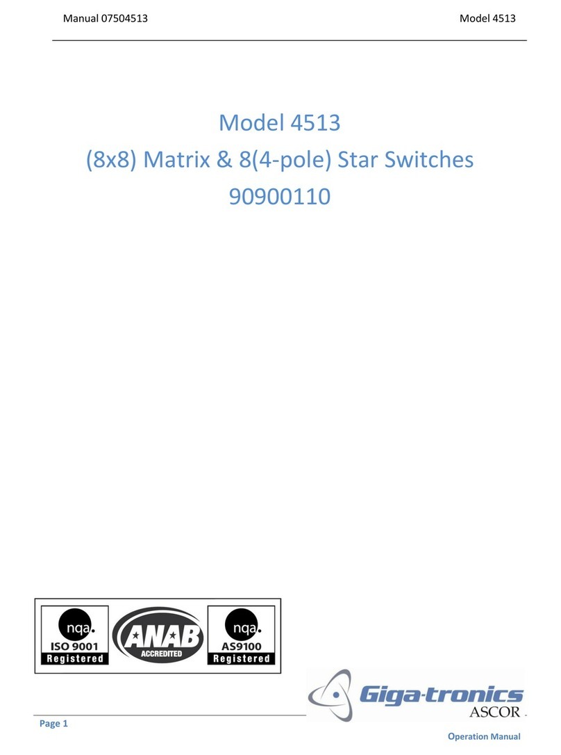 Giga-tronics 4513 Operation manual