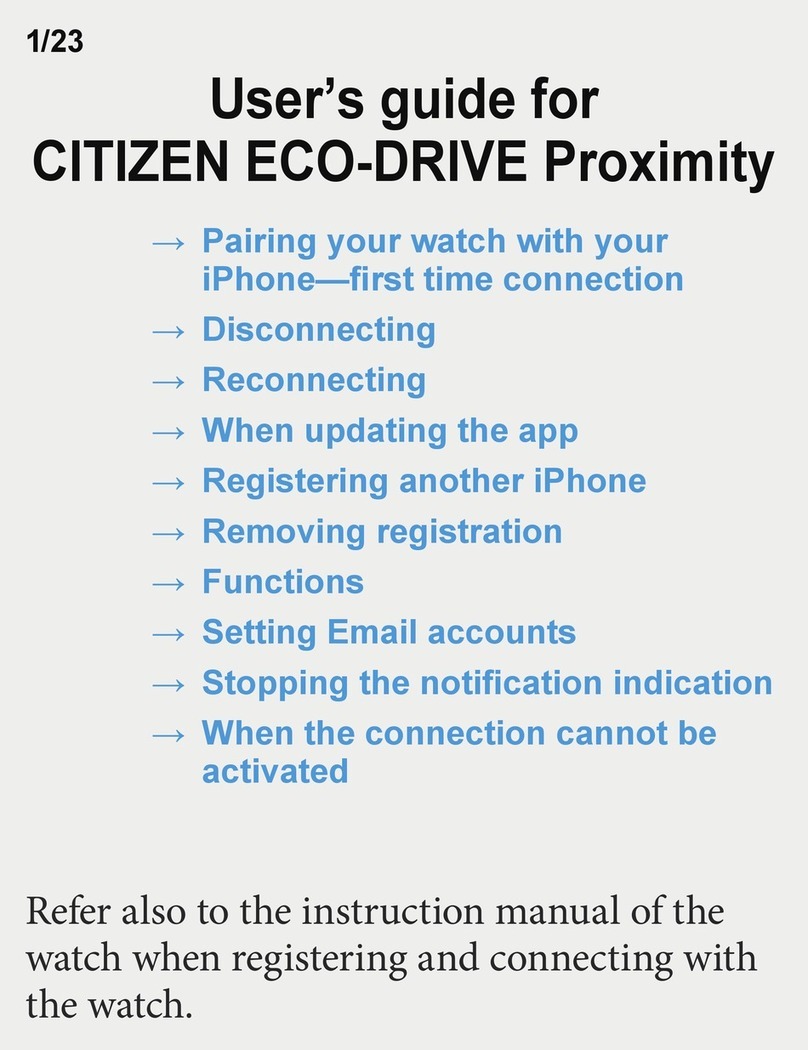 Citizen Eco-Drive Proximity user guide