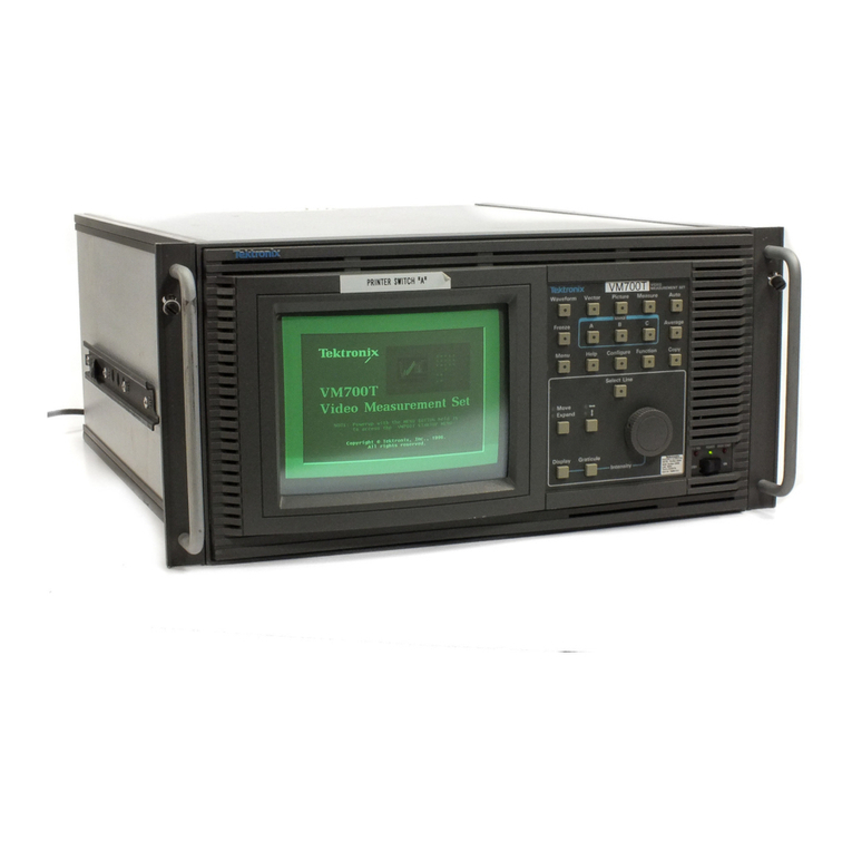 Tektronix VM700T Service manual