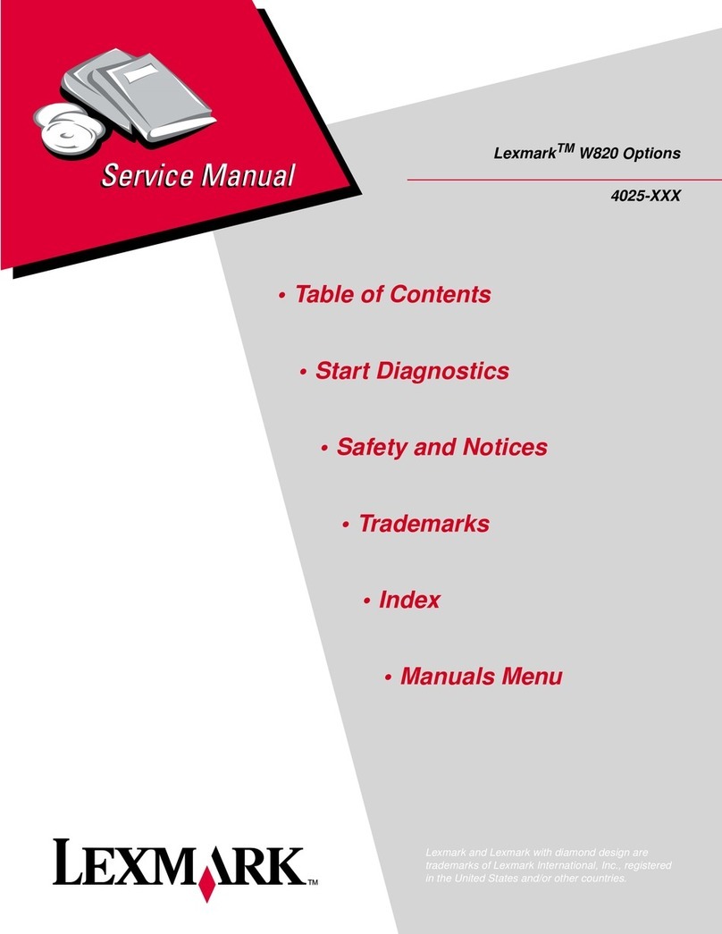 Lexmark W820 User manual Lexmark W820 User manual