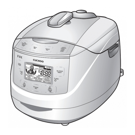 Cuckoo CRP-HJ08 Fuzzy Series User manual
