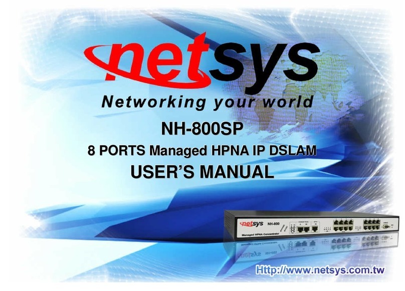 netsys NH-800SP User manual