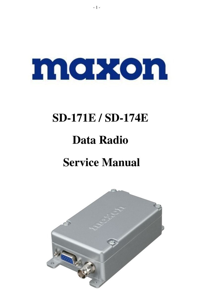 Maxon SD-171E Service manual