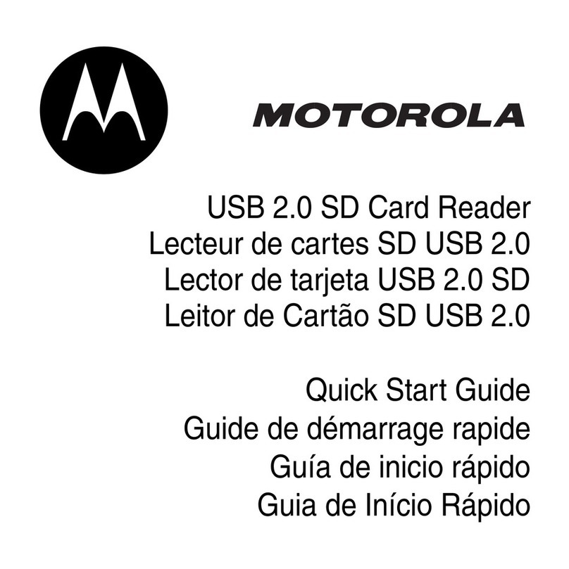Motorola USB 2.0 SD quick start guide
