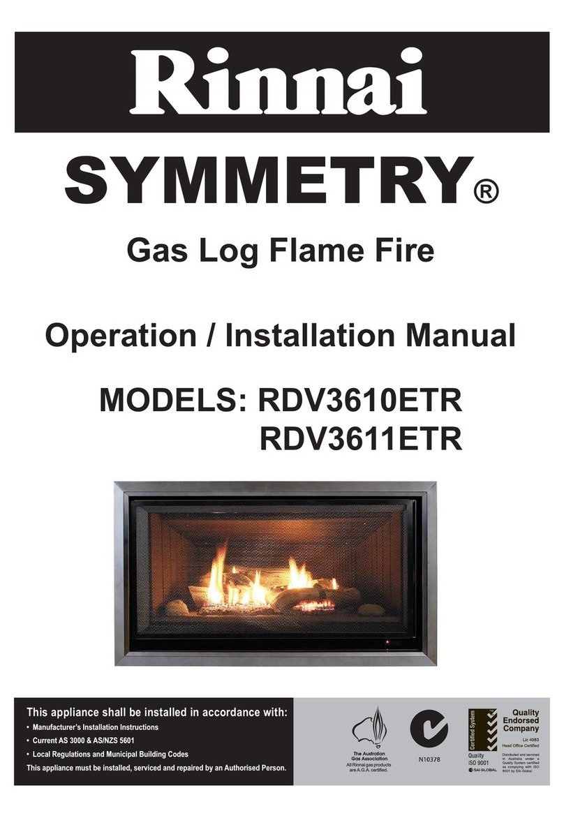 Rinnai RDV3610ETR User manual