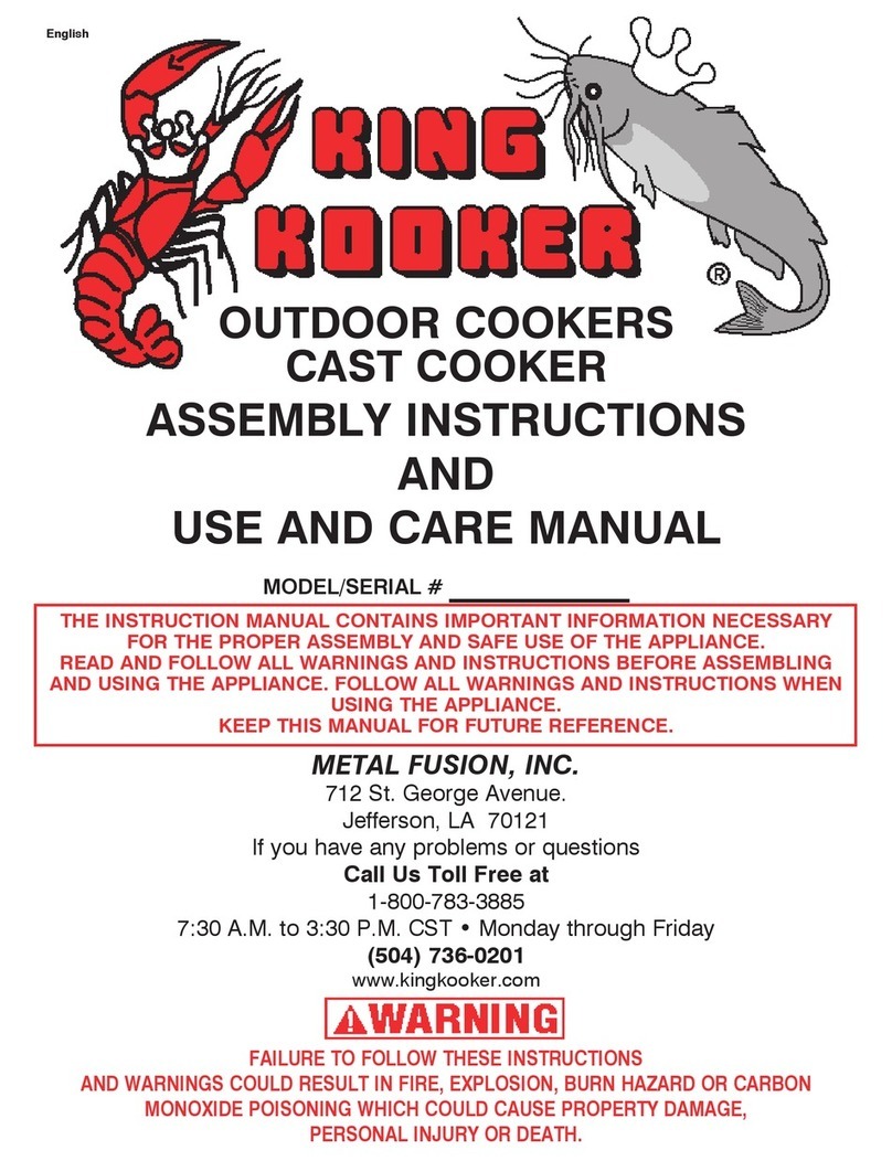 King Kooker Outdoor cookers cast cooker User manual